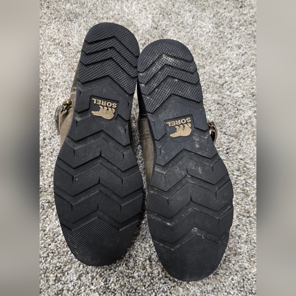 SOREL Leather Low Anckle Booties Sz 9 - Picture 9 of 10